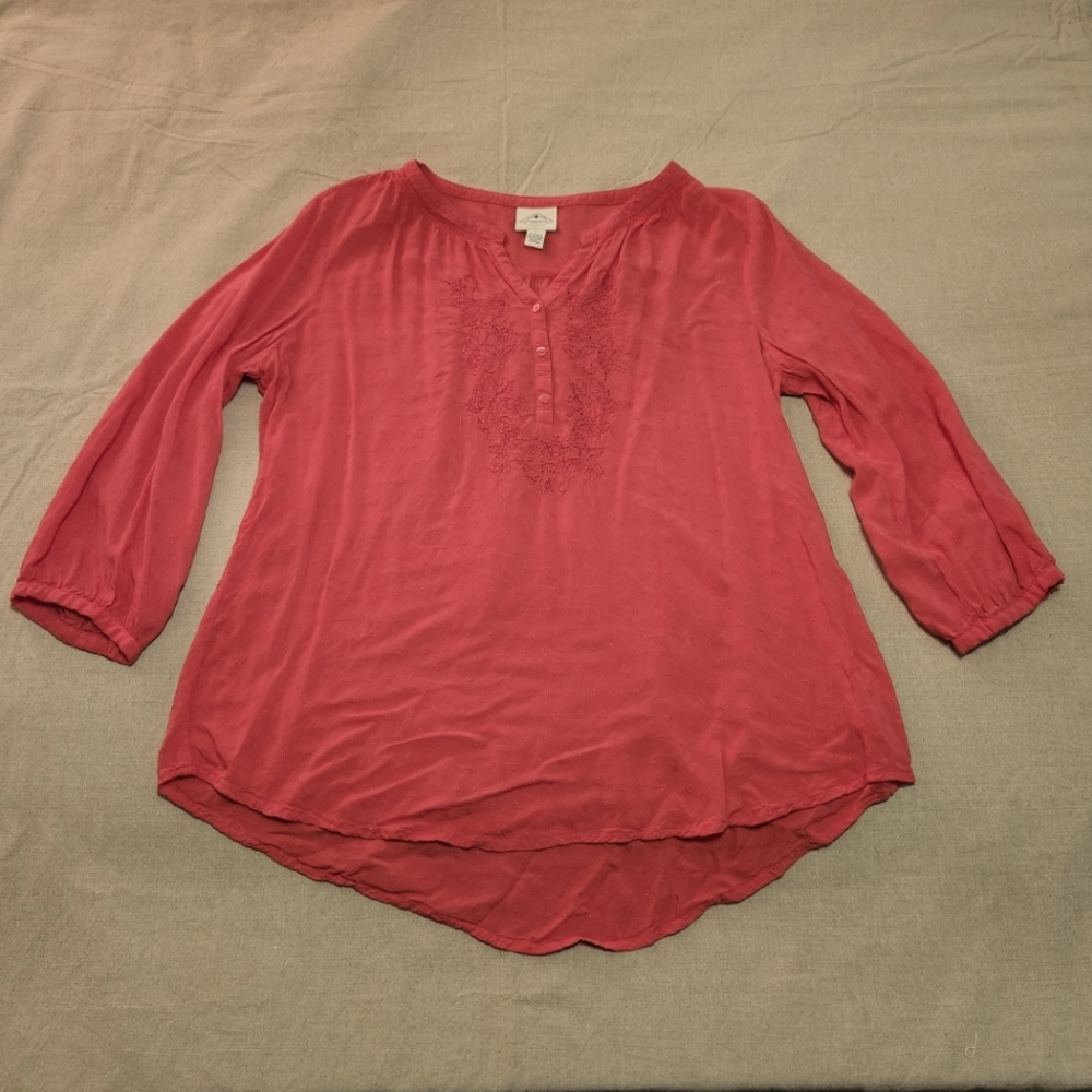St. John's Bay Coral Top | size L